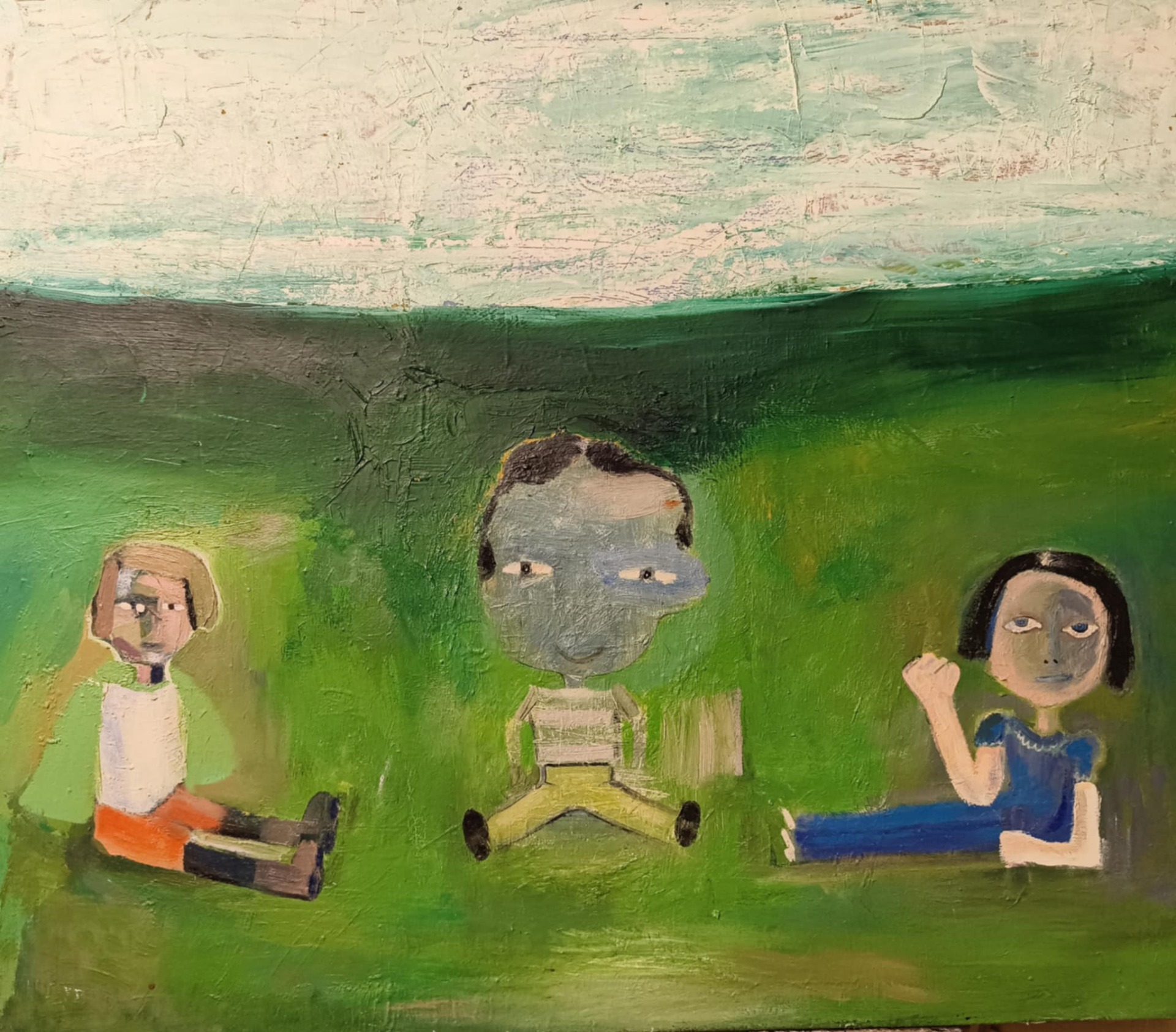 Titel: Forever. Material: olja på duk. Mått: 81 x 95 cm. År 2010/23